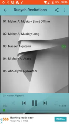 Ruqyah Al Shariah Mp3 android App screenshot 1