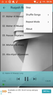 Ruqyah Al Shariah Mp3 android App screenshot 3